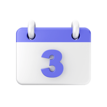 3d calendar icon illustration png