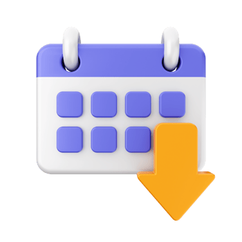 3d calendar icon illustration png