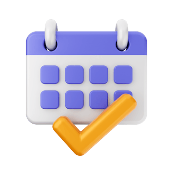 3d calendar icon illustration png