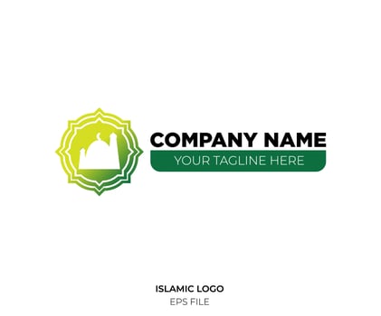 Islamic logo illustration fit for islamic school or company vector
