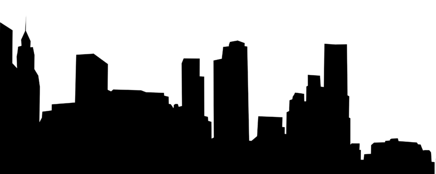 City, background illustration. Black png