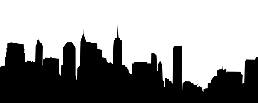 City, background illustration. Black png