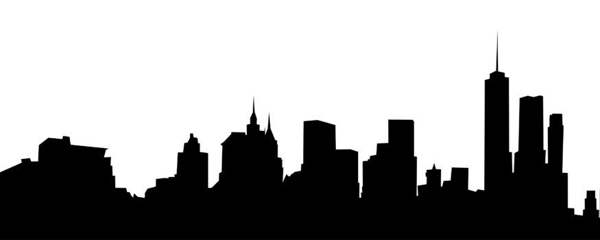 City, background illustration. Black png