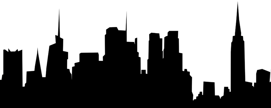 City, background illustration. Black png