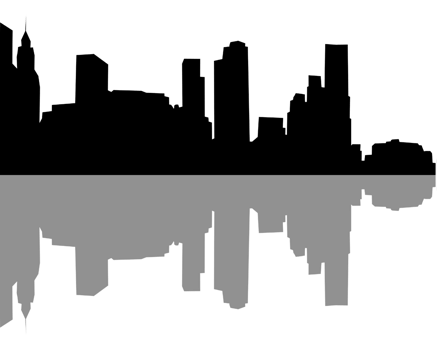 City, background illustration. Black png