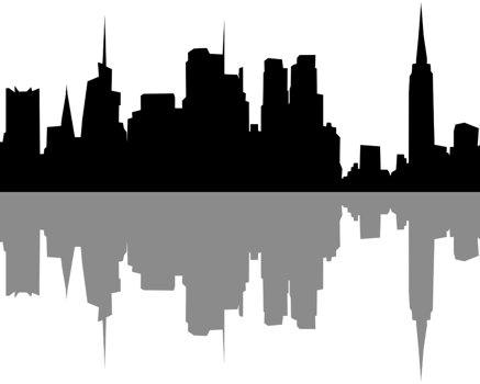 City, background illustration. Black png