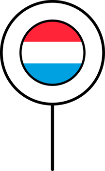 Luxembourg flag circle pin icon. png