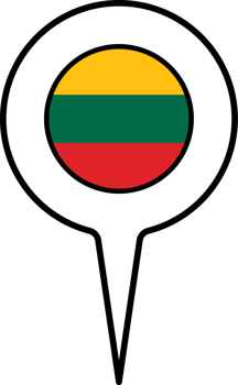 Lithuania flag Map pointer icon. png