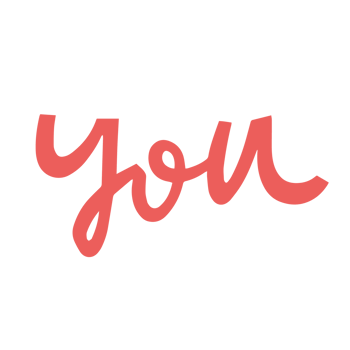 You word pink color sign png