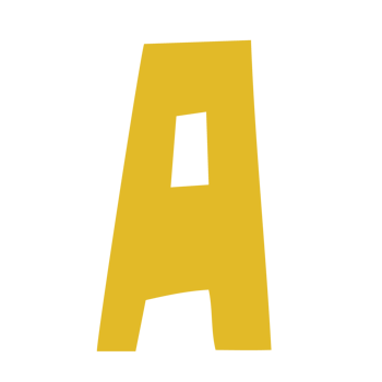 A sign font yellow color png
