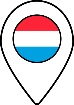 Luxembourg flag map pin navigation icon. png