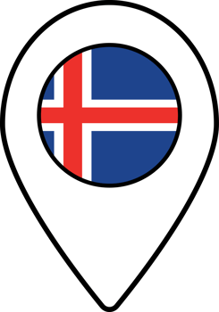 Iceland flag map pin navigation icon. png