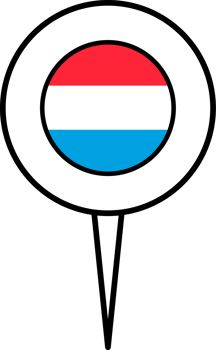 Luxembourg flag pin location icon. png