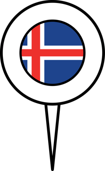 Iceland flag pin location icon. png