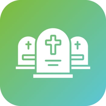 Graveyard Vector Icon Style