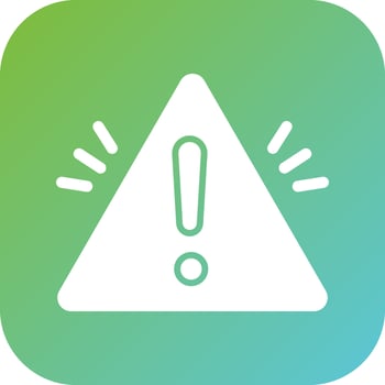 Warning Sign Vector Icon Style