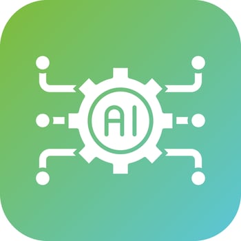 Artificial Intelligence Vector Icon Style