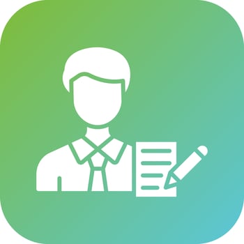 Copywriter Vector Icon Style