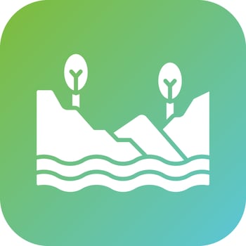 Lake Vector Icon Style