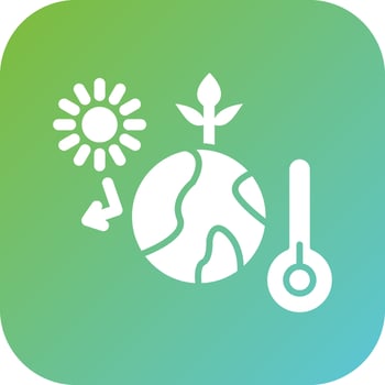 Greenhouse Effect Vector Icon Style
