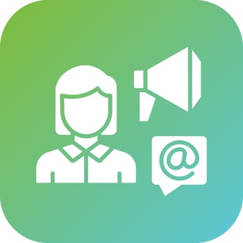 Brand Mentions Vector Icon Style
