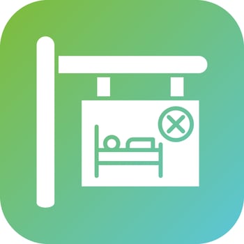 Room Cancel Vector Icon Style