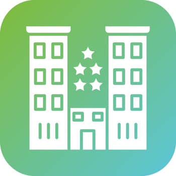 Luxury Hotel Vector Icon Style