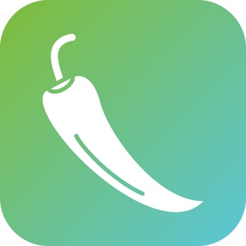 Chilli Pepper Vector Icon Style