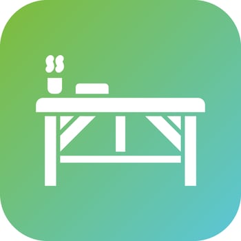 Spa Bed Vector Icon Style