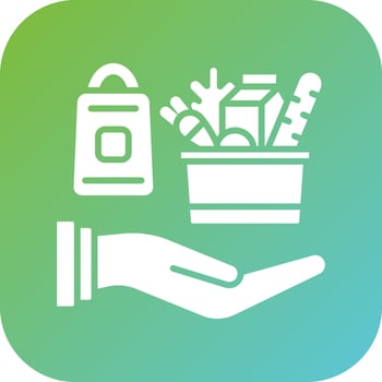 Groceries Delivery Vector Icon Style