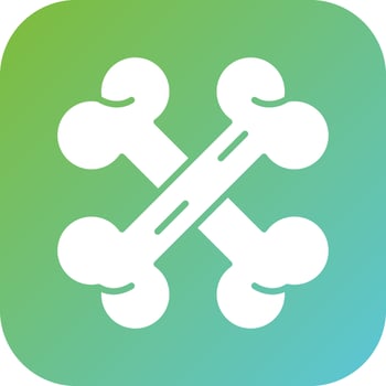 Bones Vector Icon Style