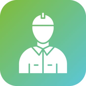 Firefighter Male Vector Icon Style