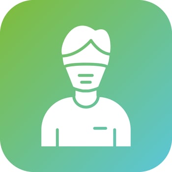 Paramedic Male Vector Icon Style