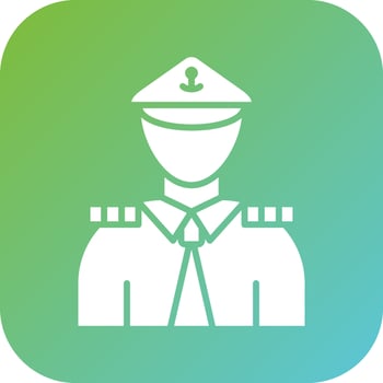 Marine Male Vector Icon Style