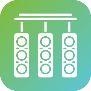 Race Lights Vector Icon Style