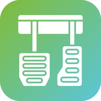 Car Pedal Vector Icon Style