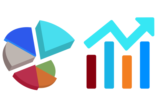 Template colorful diagram and chart png