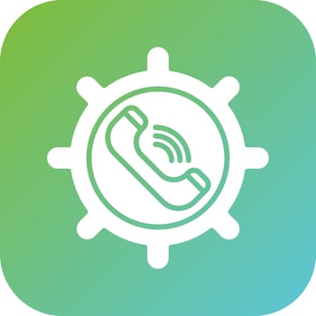 Call Management Vector Icon Style