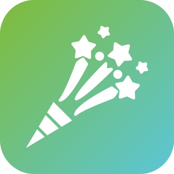 Confetti Vector Icon Style