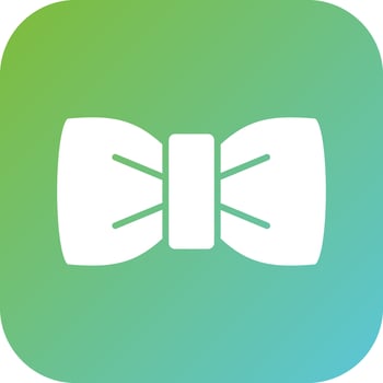 Bow Tie Vector Icon Style