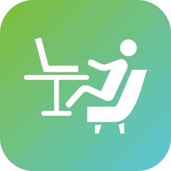 Relax Work Vector Icon Style
