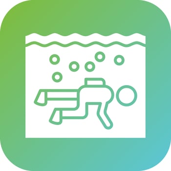 Drift Diving Vector Icon Style