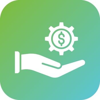 Income Settings Vector Icon Style