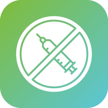 Anti Vaccination Vector Icon Style