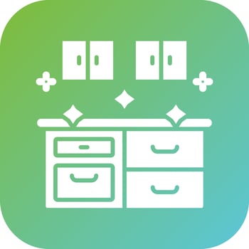 Kitchen Cleaning Vector Icon Style