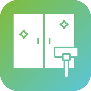 Furniture Cleaning Vector Icon Style