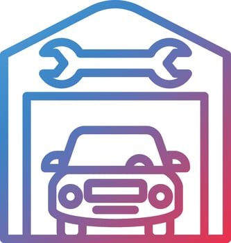 3197 - Service Station.eps vector