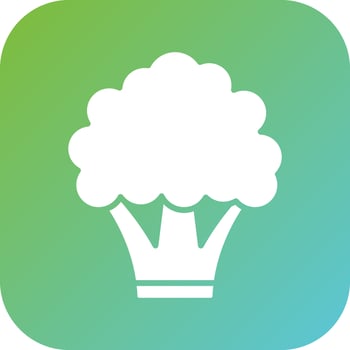 Broccoli Vector Icon Style
