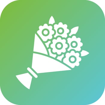 Bouquet Vector Icon Style