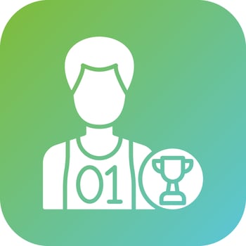 Champion Female Vector Icon Style